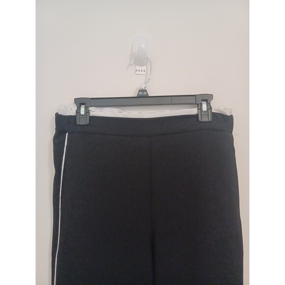 Maeve by Anthropologie Black Wide Leg High Rise Trousers M Track Pants Flared - Picture 4 of 10